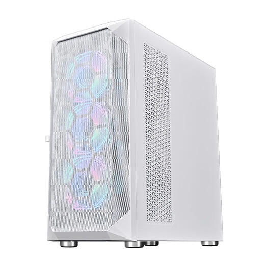 Wanjia 360 wassergekühltes Computergehäuse E-ATX ATX/MATX Motherboard Glasseite transparentes Hauptgehäuse 4090 lange Grafikkarte luftgekühltes Gehäuse Desktop Wanjia 360 weiß + 6 Yingcai fester Farblüfter
