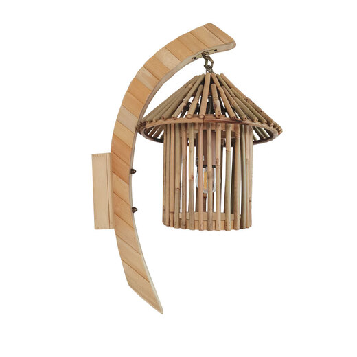 
CLCEY Japanese-style tatami bamboo lanterns personalized creative Chinese restaurant aisle lights B&B hotel bamboo art bedside wall lights M MB9195