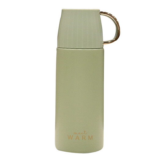 Flower Shop Thermos Cup Head avec petit couvercle Nordic Style Simple Student en acier inoxydable Thermos Cup Coupages Coupages simples blancs européens 220 ml 6193