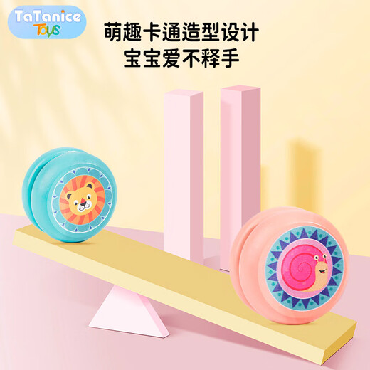 TaTanice yo-yo toys children's yo-yo 2 traditional wooden rouncing yoyo ball boy and girl open student day gift