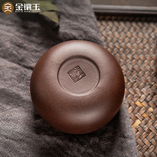 Gold Inlaid Jade Purple Clay Cup Kung Fu Tea Cup Set Original Mineral Purple Clay Master Tea Cup 6 Pack 50ml