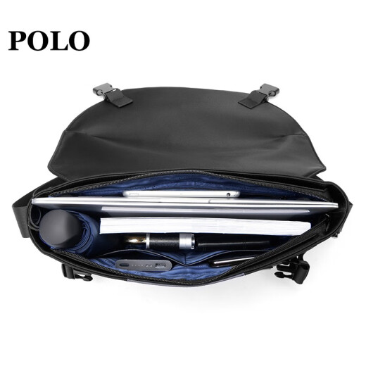 POLO men's shoulder bag fashion casual shoulder crossbody bag multi-functional large capacity horizontal men's bag 042-P941 trendy style