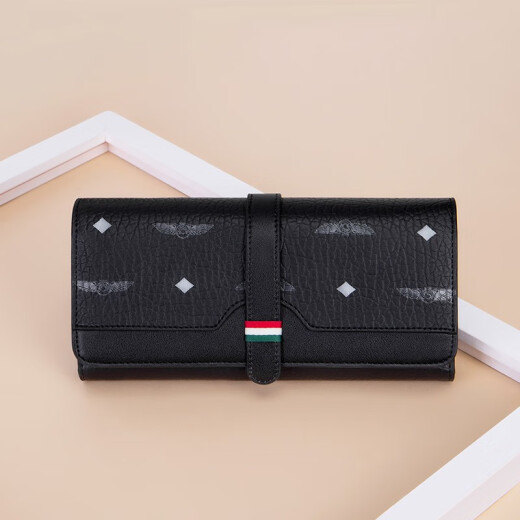 Kolanifei Women's Wallet Card Bag Women's Fashion Printed Coin Purse Women's Large Capacity Student Wallet Women's Long 18 Card Slots Clutch Bag for Women