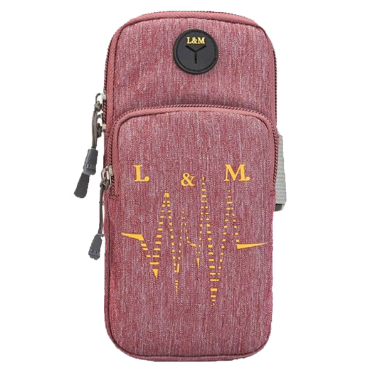 Qianxiao mobile phone waist bag, sports mobile phone arm sleeve, running arm bag, men's and women's hand arm and wrist universal fitness wear, black large size