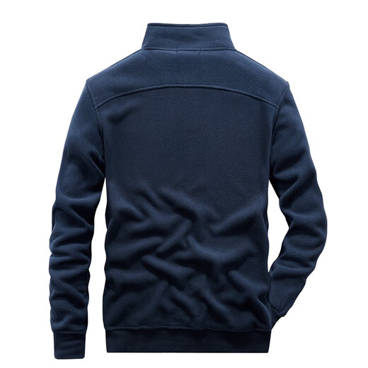 Jeep Spiritspirit Jeep Jeep Jeep Jeep Men's 2024 Nueva chaqueta de vellón al aire libre sudadera de cardigan sudadera de mediana edad de mediana edad 9901 L -175 (adecuado para 120-135 Jin [Jin equivale a 0.5 kg])