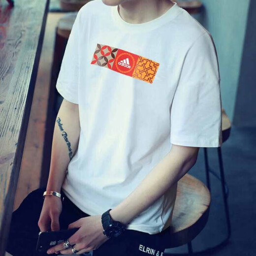 阿迪达斯 （adidas）NEO短袖T恤男2025年夏季跑步健身透气圆领潮流运动服HC9665 HI3291 S A175/92