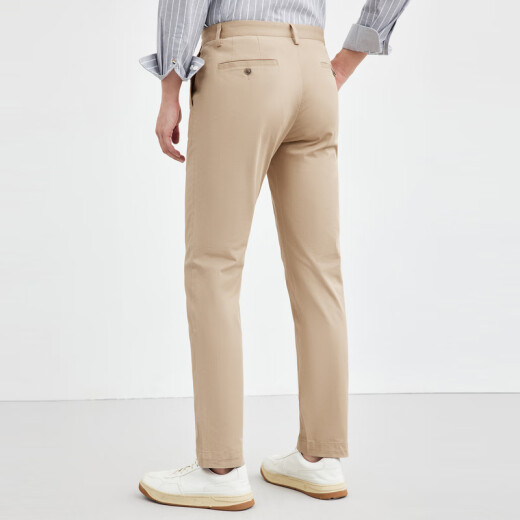 Pantalones casuales de siete lobo Pantalones de hombres Pantalones de hombres Santelogios de algodón fría ALIÁS BRAENTABLE Pantalones de piernas rectas