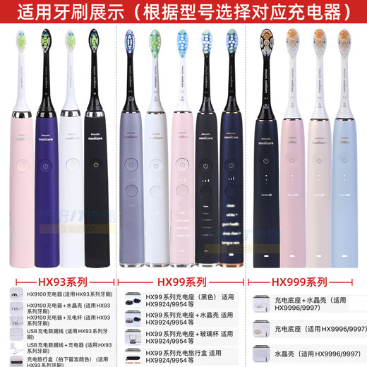 Philips Electric Toothbrush Ladegerät HX9100 INDUKTION FÜR HX9924HX9360 HX9352 HX9954 HX999 Serie Lade -Reisebox für HX9924 geeignet
