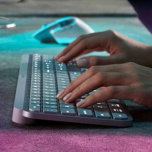 Logitech Master Series MX Keys S Wireless Bluetooth Keyboard Smart Backlight Silent and Lightweight Multi-device Switch Custom Shortcut Keys Business Office Keyboard MX KEYS S Combo Keyboard Set