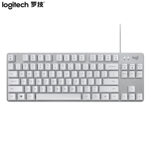 
Logitech K835 mechanical keyboard Wired keyboard Gaming office keyboard 84 keys White TTC axis Blue axis