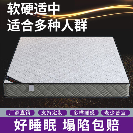 耐誉席梦思床垫软硬两用20cm厚1.8米1.5m家用双人经济型椰棕弹簧床垫 加厚22厘米【精钢款+椰棕】 1350mm*1900mm