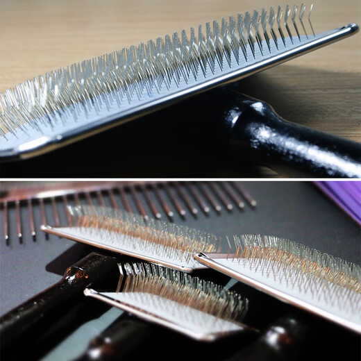 Top-notch pet hair-pulling needle comb imported from the United States for dogs and cats to remove fluffy dead hair and floating hair. Pet store comb. Small needle comb (comb surface 6*4.5cm)