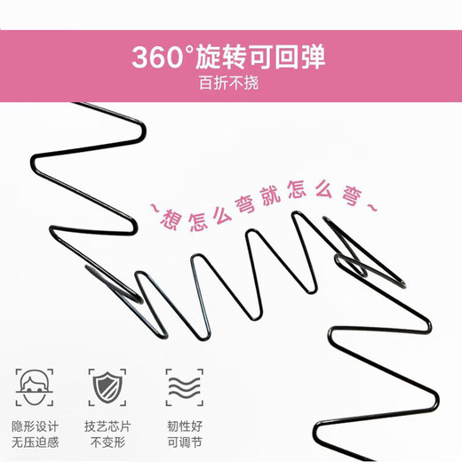 Xiangwan Headband 3 piece headband without tightening head pressure hairband women invisible hair card men short hair broken hair band hair card