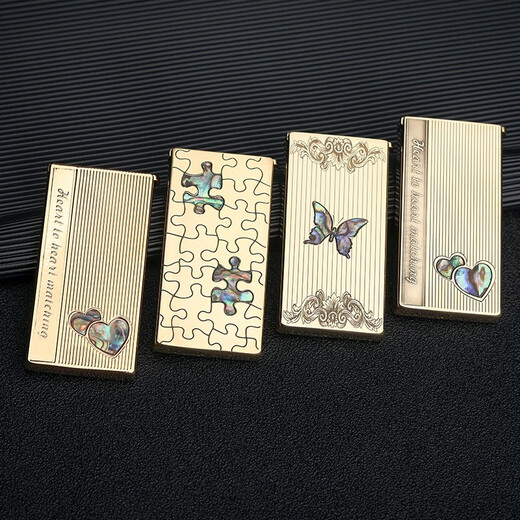 Zorro Zorro Kerosin leichter Herren Retro Messing Schleifrad, um den Freund des chinesischen Valentinstags Ultra-dünner Lift 753 Puzzle Silber zu geben (Geschenk voller Zubehör)