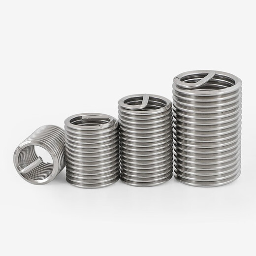 Bingneng 304 stainless steel fine tooth thread braces dense tooth protective sleeve screw sleeve steel wire sleeve spring repair steel sleeve screw sleeve M9*1 point 25*1 point 5D20 only