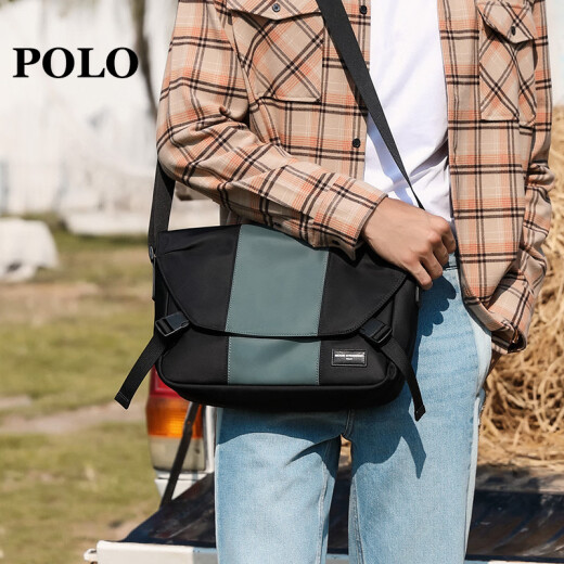 POLO men's shoulder bag fashion casual shoulder crossbody bag multi-functional large capacity horizontal men's bag 042-P941 trendy style