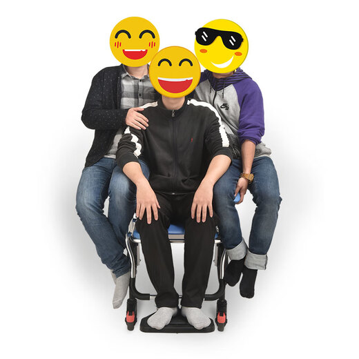 Wei Yikang (Weiyikang) Ältere Toilettenstuhl für Rollstuhl für Mobile Home Toilettenstuhl Duschbad Aluminium Legierung Behinderte Toilette 699L Aluminiumlegierung Offener Blow Formteller Ein-Knopf-Klappe