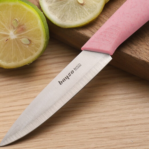 BAYCO fruit knife stainless steel fruit knife set 2-piece household fruit peeler pink CJTZ-998