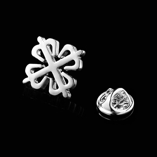 Lieshang Brooch Men's Lapel Pin Suit Coat Corsage Suit Jacket Brooch Women's Accessories Trendy British Suit Pineapple Embossed Ink Blue Brooch