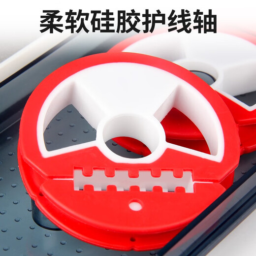 The source of fishing three-layer multi-functional float box set sub-line box main line box accessories box fishing float box fishing gear supplies through the float box 51cm red