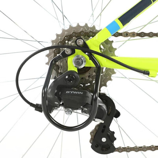 Decathlon children's bicycle mountain bike boys and girls bicycle OVBK-24 inch fluorescent lime green-2751252