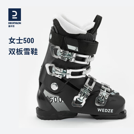 Decatlón raquetas de nieve de mesa doble raqueta de nieve para hombres y mujeres adultos parejas ski zapatos ski-boot500-ovwk matas de nieve negras para hombres 27-27.5 cm-4046371