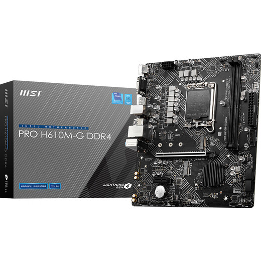 微星MSI B660M B760M Z790 B660迫击炮Mortar爆破弹WiFi Z690刀锋钛台式电脑主板电竞游戏主板 微星H610M-G D4 2个5V3针ARGB