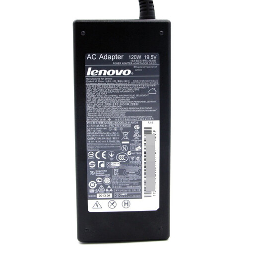 联想（LENOVO）  一体机充电器电源适配器充电线 19.5V 6.7A黄色圆口6.3*3MM 120W 19.5V 6.15A【41A9734】 A520/A530/A600/A600T