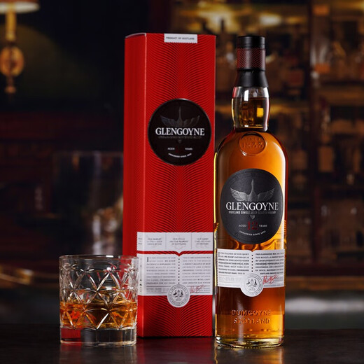 Glengoyne 12 Jahre Scottish Highlands Single Malt Whisky 700 ml 43 Grad Geschenkbox Importierter Wein