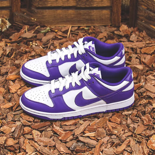 
Nike (NIKE) official official board shoes men's shoes summer new sports shoes DUNK Low low top fashion retro casual shoes DD1391-104 purple white 44