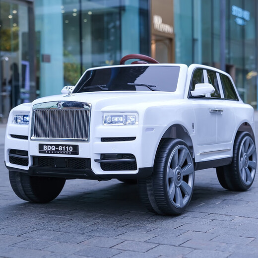 
Chibexing Rolls-Royce Cullinan Children's Electric Vehicles, Men's and Girls' Remote Control Toy Cars, Can Be Sitting on a Four-Wheel Off-Road Vehicle, Dark, Remote Control, Swing, Soft Seat, Bluetooth