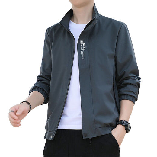 Woodpecker 2024 Nouvelle veste à col debout veste à la mode à la mode à la mode à la mode à la mode à la mode à la mode à la mode et à l'automne 686 [gris] 6xl [suggéré 195-210jin [Jin est égal à environ 0,5 kg]]]