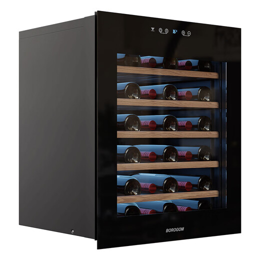 BOROGOM fully embedded wine cabinet NG105VTI air-cooled frost-free constant temperature wine cabinet refrigerated cabinet embedded cabinet wall cabinet black