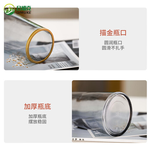 Vase Ornaments Transparent Phnom Penh Living Room Water Vase Flower Arrangement Dried Flowers Internet Celebrity Creative Glass Vase Ornaments 5111 Colorful Glass Vase Height 22cm