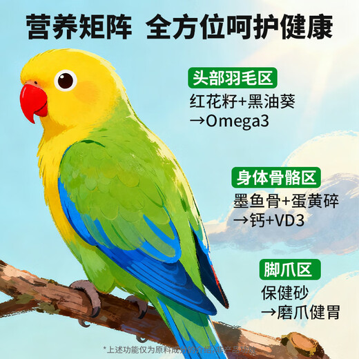 Bick Bear budgie seed grain tiger skin special probiotic feed shelled five-color millet grain 750g