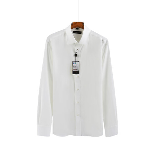 Conch (Conch) Neues chinesisches weißes Hemd Männer reines Baumwollhemd 100 Pure Cotton Chinese Ständer Kragen Business Form Formal