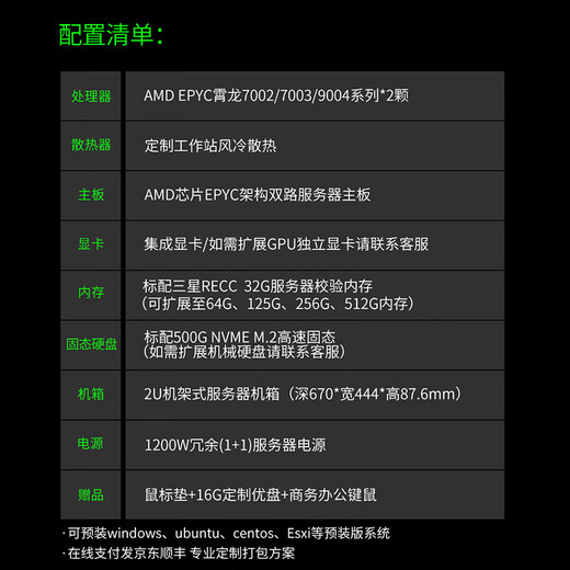 
Deep Map AMD Xiaolong Dual-Route EPYC7763/9755 Finite Element High Performance 2U Rack Server Host Virtualization Cluster Simulation Scientific HPC Node Computing Double-Route Xiaolong 9755 2.7G 2562 Core 512 Threads 64G Memory/1TSSD/4THDD