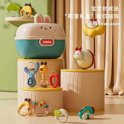 MUTONGBAO BABY BAY ROCKROGROGRAIN NEUBORN BABY TOY Pädagogisch Griff Training Zahnkleber kann gebissen werden.