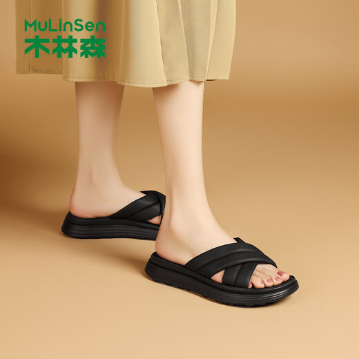 
Mulinsen comfortable sandals for women in summer wear women's shoes slippers for women fashion slippers for women beach slippers for women black 38