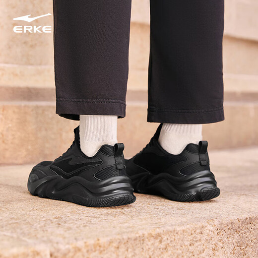 鸿星尔克男鞋休闲鞋男秋冬新款舒适百搭软底轻质运动鞋子男轻便跑鞋
