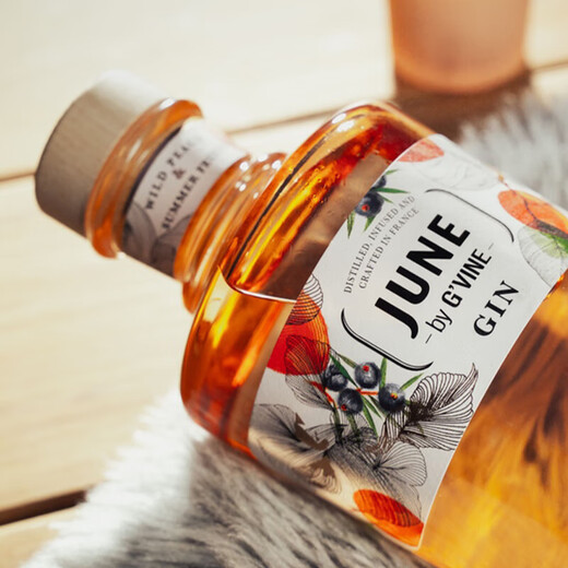 Fengzhi Ji Enlixiang Taoxiang Gin JUNE GVINE French imported gin wine prepared with foreign wine spirits Ji Enlixiang Gin 700mL 1 bottle