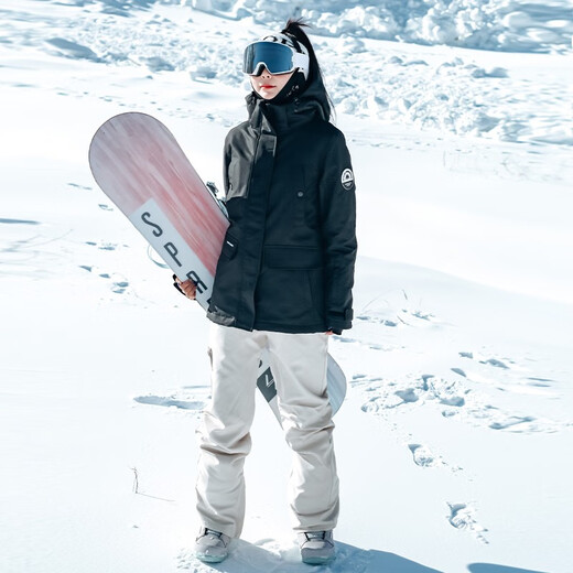 DOOK SNOW 新款滑雪服女套装韩版单板双板防风防水保暖夹棉滑雪装备 808粉色+605粉色（牧途雪） S （80-100斤）