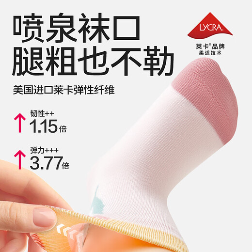 Baby Baby Socks Spring and Autumn 100% Cotton Girls Newborn Baby Socks Spring and Summer Thin Children's Socks Princess Bunny Spring and Autumn 100% Cotton 4 Pairs 6-12 Months Suitable for Foot Length 9-11cm and Shoe Size Within 16