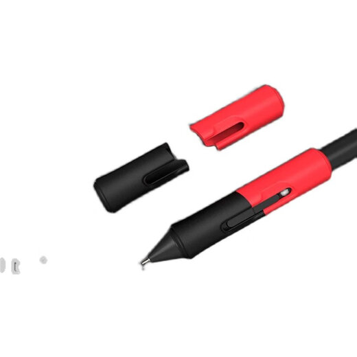 和冠（Wacom）数位板握笔器CTL472/672/4100/6100/690手绘板压感笔套 黑+红(10支笔芯更换器) 0x0cm
