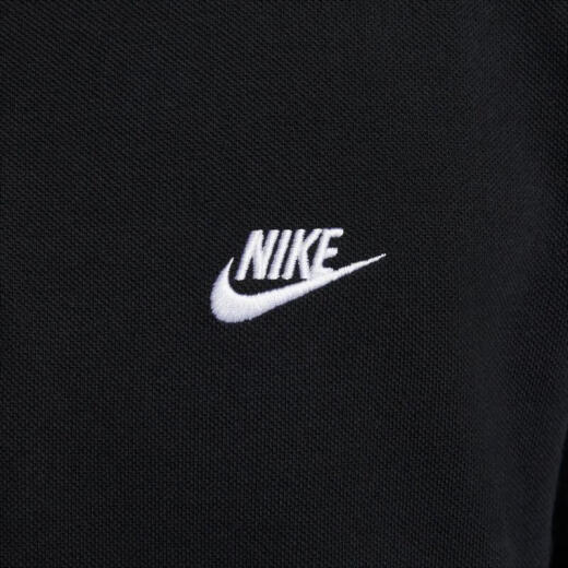 耐克（NIKE）男子短袖翻领T恤FN3895-010  黑色 M 