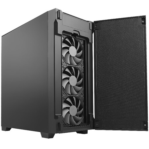 Antec P10 Flux mid-tower gaming case, left and right interchangeable door openings, equipped with 5 fans, supports ATX, supports 360 water cooling