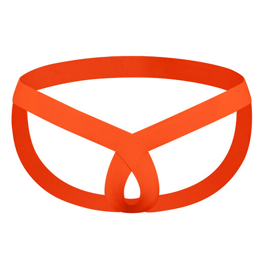 Rope underwear men's self-pleasure underwear, breathable and sexy U-convex sexy double underwear men's underwear passion nightclub DZ12 rose red men's thong underwear sexy ring style M