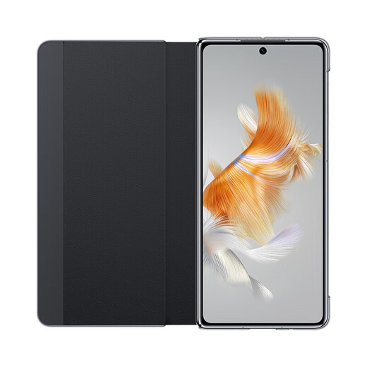 Huawei Original Matex3 Smart Window Leder Hülle Klappbildschirm Smart Flip Mobile Hülle Bracket Collector's Version Original Full-Inclusive Anti-Fall Business Limited Protective Case Matex3 Smart Window Bracket Leder Hülle [Black]