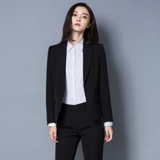
A bird, spring and autumn professional suit jacket, women's slim-fit college student interview formal work clothes top, single piece 683, black-super single piece S (recommended 78-88Jin [Jin equals 0.5 kg])