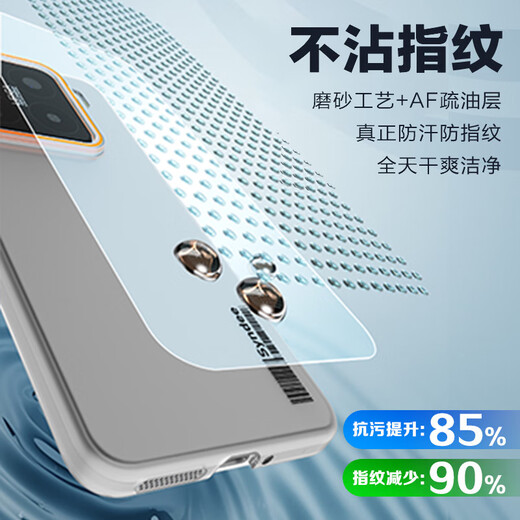 Langling suitable for Xiaomi 15 mobile phone case xiaomi15 protective case skin-friendly matte translucent hard shell full-cover anti-fall heat dissipation and anti-fingerprint men and women matte black